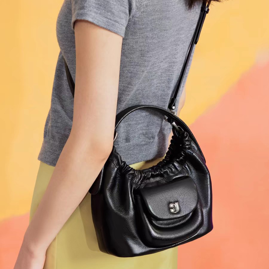 KUNOGIGI Piggy Dumpling Bag 2025 New Arrival Niche Design Women's Shoulder and Crossbody Bag - Thumbnail 3