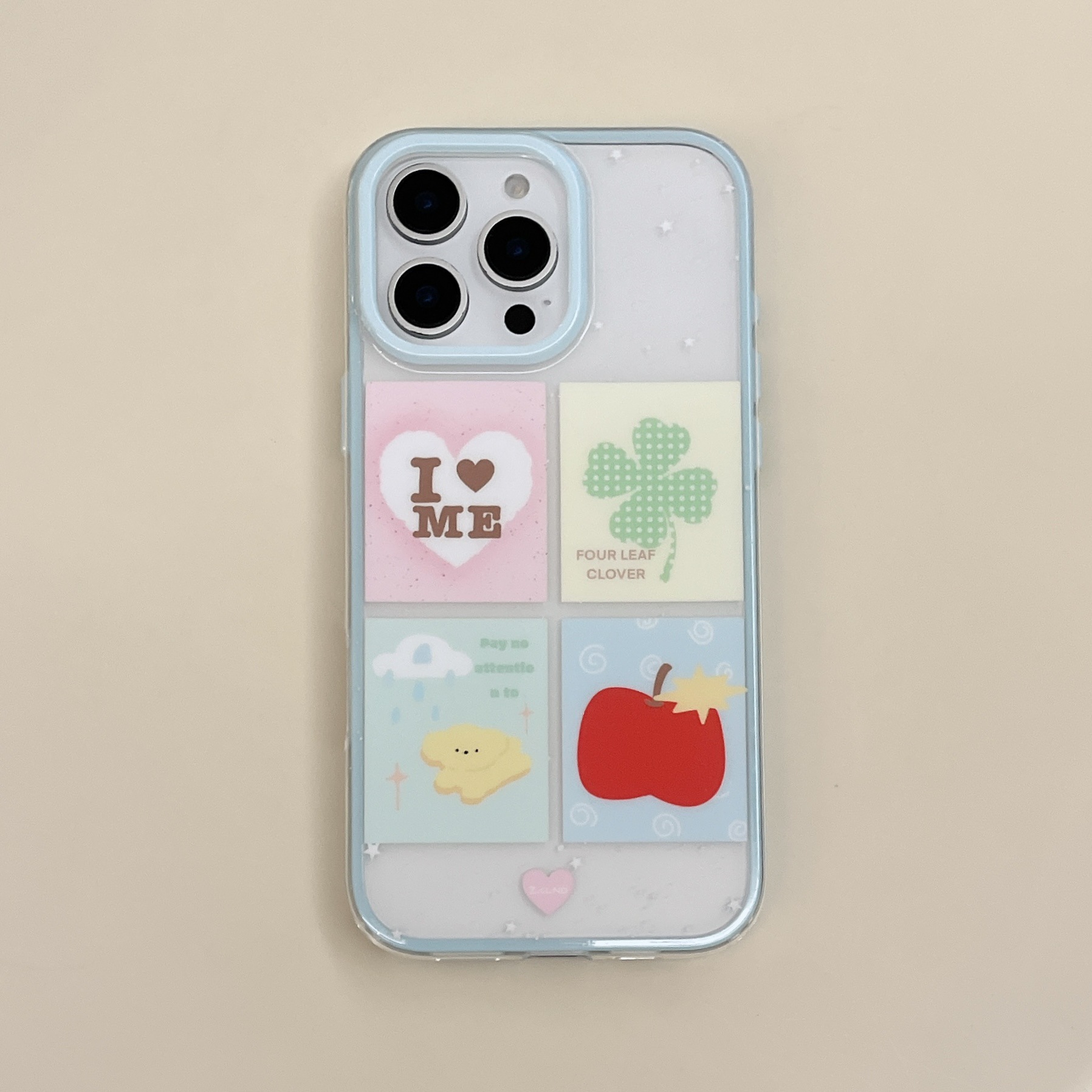 Pequeño perro fresco de cuatro cuadrados para iPhone16 funda para teléfono móvil 15ProMax pareja 14/13 verano 16PM