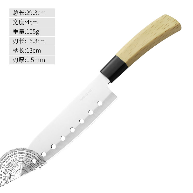 Yangjiang Knife Kitchen hogar cuchillo de acero inoxidable mango de plátano 14 juegos de cuchillos multipropósito fábrica al por mayor