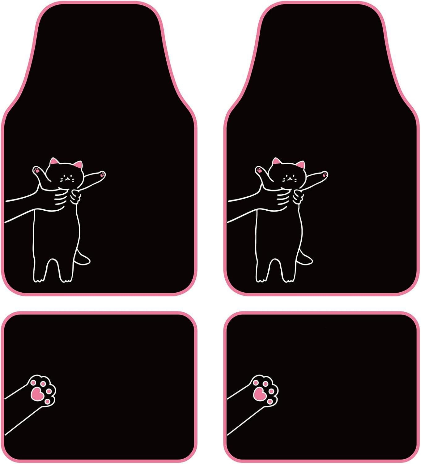 Temu Hot-Selling Car Floor Mats Amazon Cross-Border American-Style Floral Butterfly Crystal Velvet Non-Slip Wholesale Dropshipping