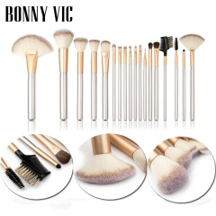 12支18支24支香檳色套裝波斯毛 米白色化妝刷批發 彩妝化妝刷