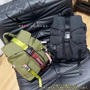 2025 New Model Fairy Sister Same Style Fashion Versatile Trendy South Korean Double Shoulder Silk Travel Backpack