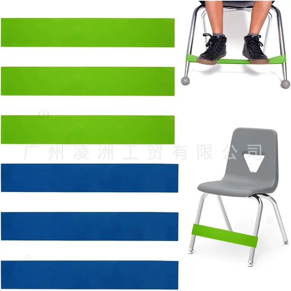 Cross-border bestseller: 6-piece set of elastic chair leg straps, yoga resistance bands, TPE tension resistance bands, yoga elastic ropes for men and women