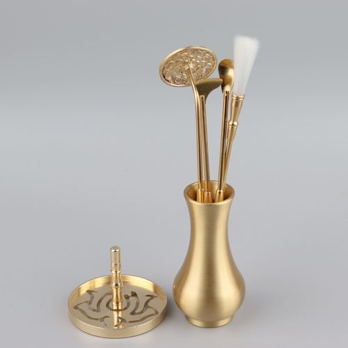 Incense seal incense seal brass incense tool set wholesale incense ash incense spoon incense sweep incense spoon incense seal tool