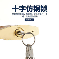 Wholesale copper-plated padlock one-piece single-opening anti-theft padlock toolbox padlock cabinet parking space lock cross-opening small lock