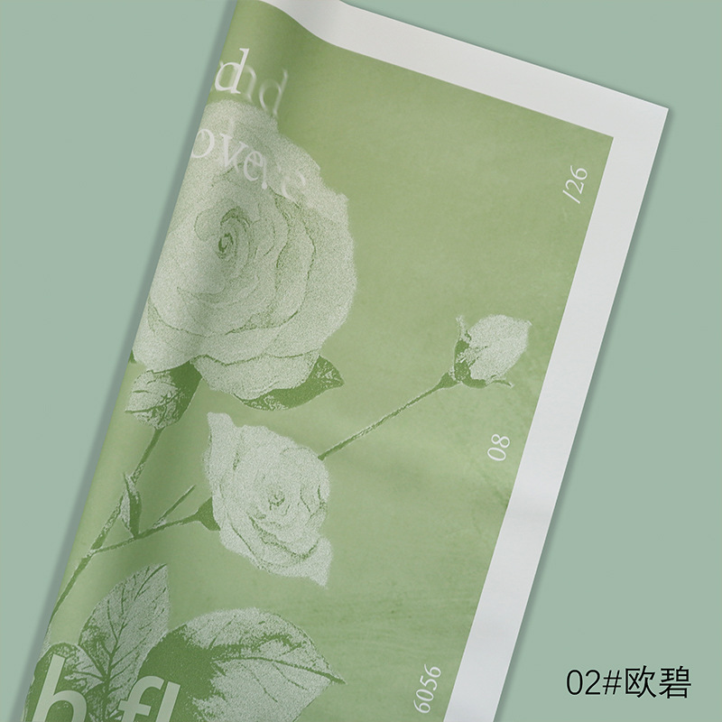 Huaxi Rose Story Papel de embalaje Ramo Papel de embalaje Impermeable Material de papel de embalaje Material de floristería Ramo de flores Papel de embalaje