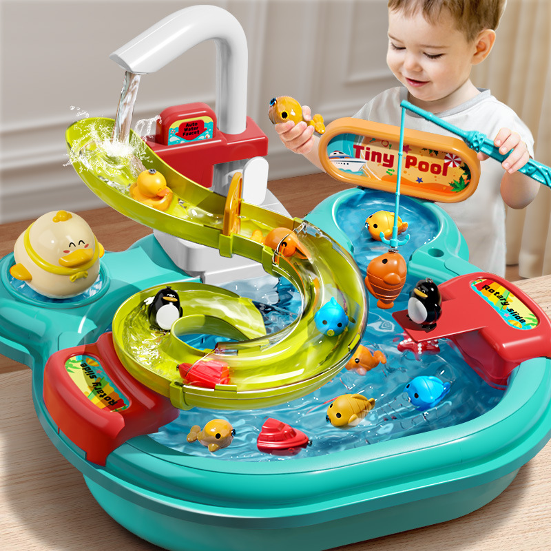 Electric family automatic fishes for boys and girls for fishing