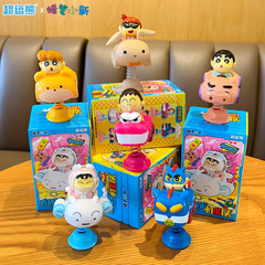 正版蜡笔小新春日部机能队系列摆件动漫装饰工艺品潮玩摇摇乐盲盒