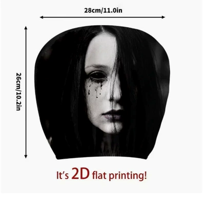 Universal seat cover – customers, car seat cover - half-face-girl-double-sided-printing-1-piece