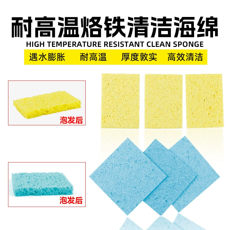 Квадратная головка паяльника губка для очистки электросварочная головка очистка оловянного шлака хлопок высокотемпературное сварочное сопло для удаления олова паяльник губка кусок