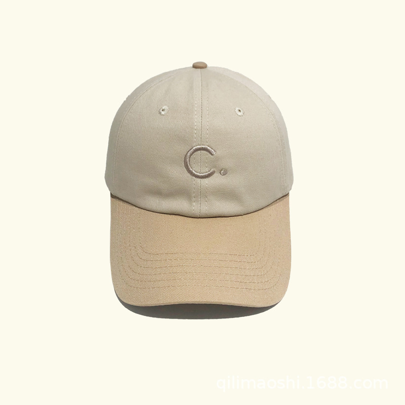 A new Korean InS-style summer baseball cap for both men and women, featuring a C letter headband for sun protection and shade pic 3