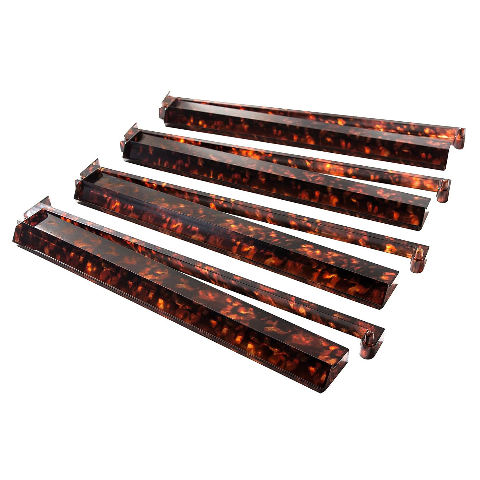Amazon's Best-Selling American Mahjong Tortoiseshell Card Sorting Ruler and Pusher, Two-In-One American-Style Card Ruler and Pusher