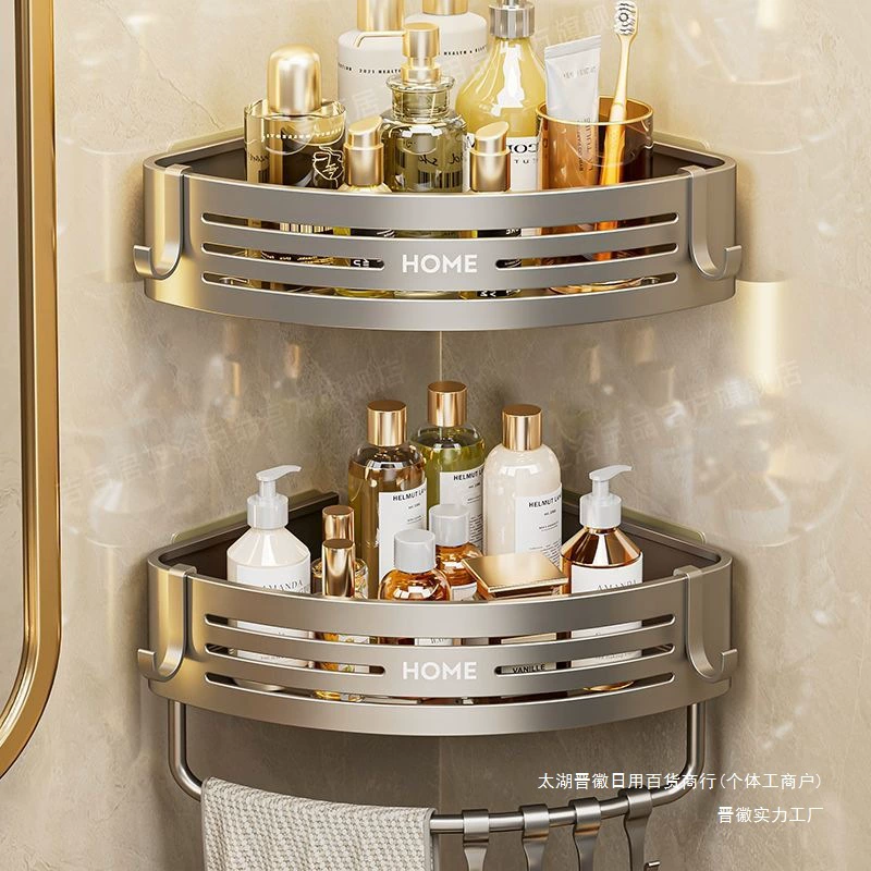 Усиленная полка для хранения в ванной комнате без перфорации, треугольная корзина для ванной комнаты, душевая комната, туалет, полка для геля для душа