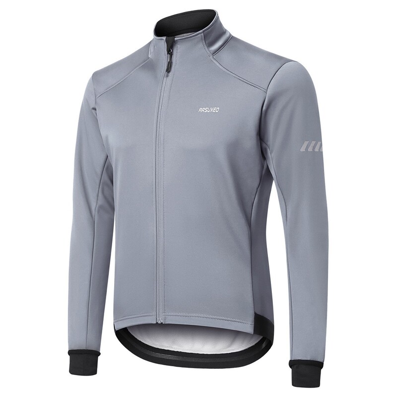 Autumn and Winter Road Bike Cycling Clothing Slim Fit Three-Layer Composite Fleece Warm Windproof Jacket Men's 24C