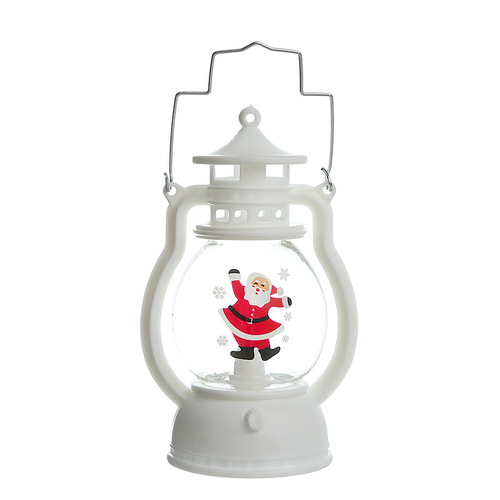 Christmas decoration pony lantern portable small oil lamp LED electronic candle light Christmas tree scene decoration pendant