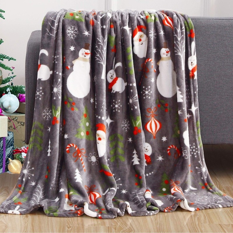 クリスマストナカイ雪花模様毛布ベビー毛布快適フランネル家庭保温毛布メーカー直販|undefined