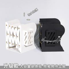 シンプルな金属製伸縮ブックエンド学生デスクトップブッククリップブックエンドブックバリア折りたたみラックシンプルなブックスタンド収納ラック