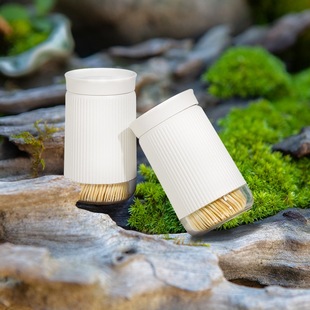 Light luxury white toothpick holder household high-end toothpick box creative personality Chinese simple restaurant special toothpick commercial use