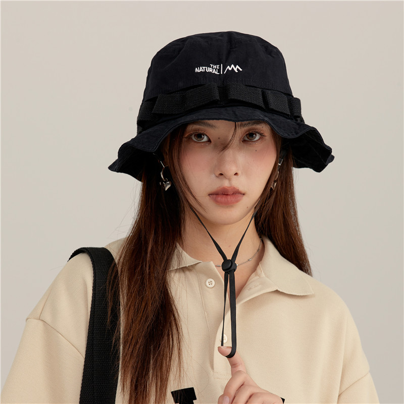 Sombrero de pescador de montaña verde militar protector solar para mujeres anti-UV cara pequeña sombrero al aire libre sombrero de montaña sombrero de campamento sombrero solar