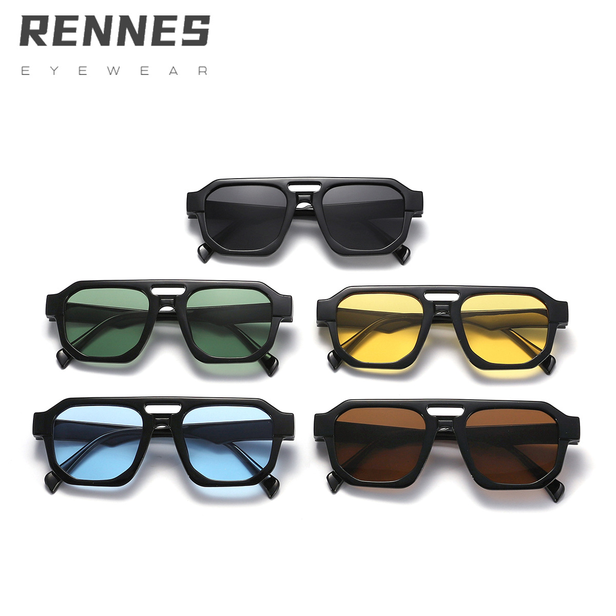 Gafas de sol los hombres personalizada punk tecnología moda gafas nuevo estilo ins europeo y americano 99938