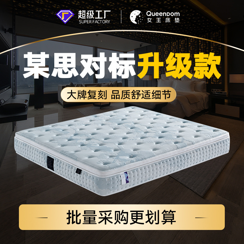 Queen Mattress Century Dream Spring Mattress Natural Latex Mattress Home Bedroom Soft and Hard Medium Simmons Mattress