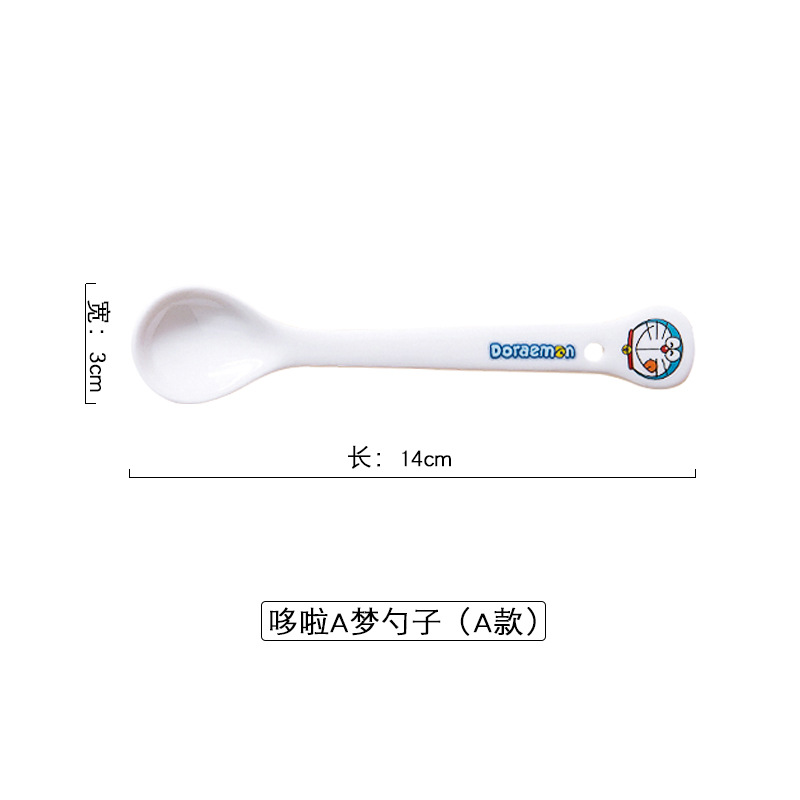 Dora cuchara encantadora caricatura taza de café cuchara creativa japonesa personalidad casera cucharas de sopa de sopa para niños fábrica precio al por mayor