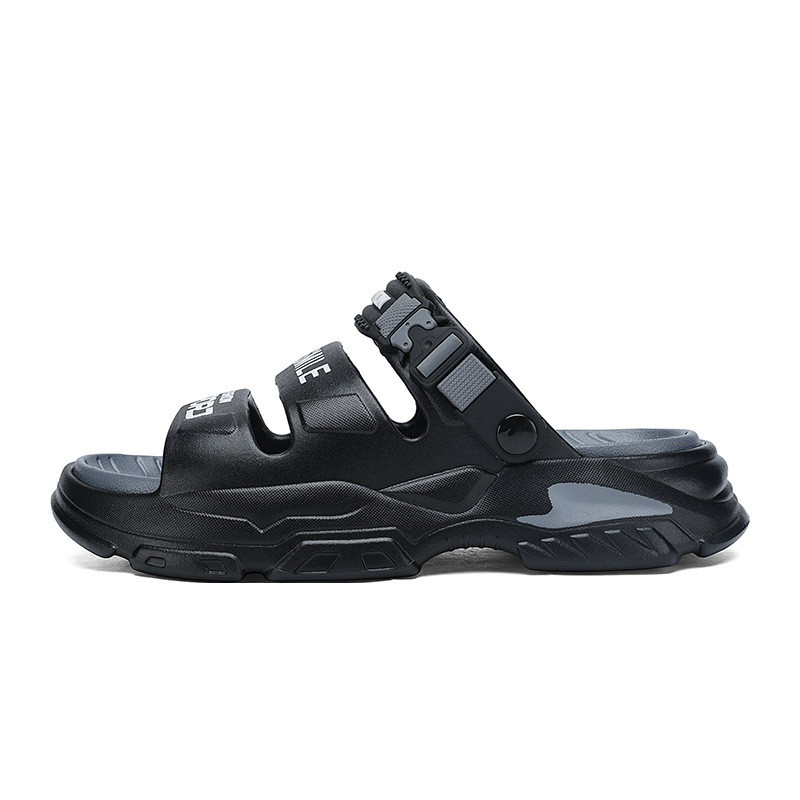 En nombre de las pantuflas, verano para hombres, nuevo estilo, ropa exterior, chanclas deportivas, ocio de gran tamaño, conducción al trabajo, sandalias de playa de doble uso