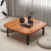 折叠桌餐桌家用炕桌地桌吃饭小桌子榻榻米床上折叠书桌电脑桌矮桌