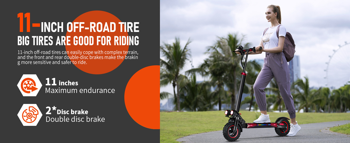 Overseas Warehouse Portable Mobility Scooter Scooter with Seat Foldableing Off-Road Electric Scooter for Adults