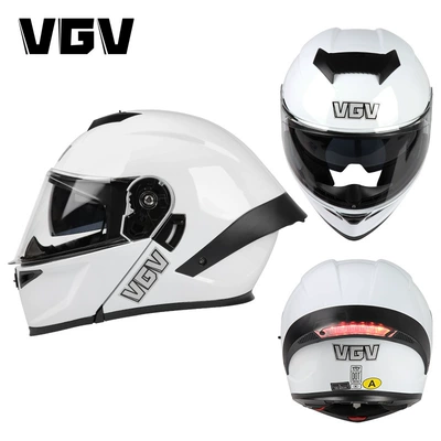 Motosiklet kaskı (dəbilqə) — electric motorbikes, unisex, suitable for all - pearl-white-m