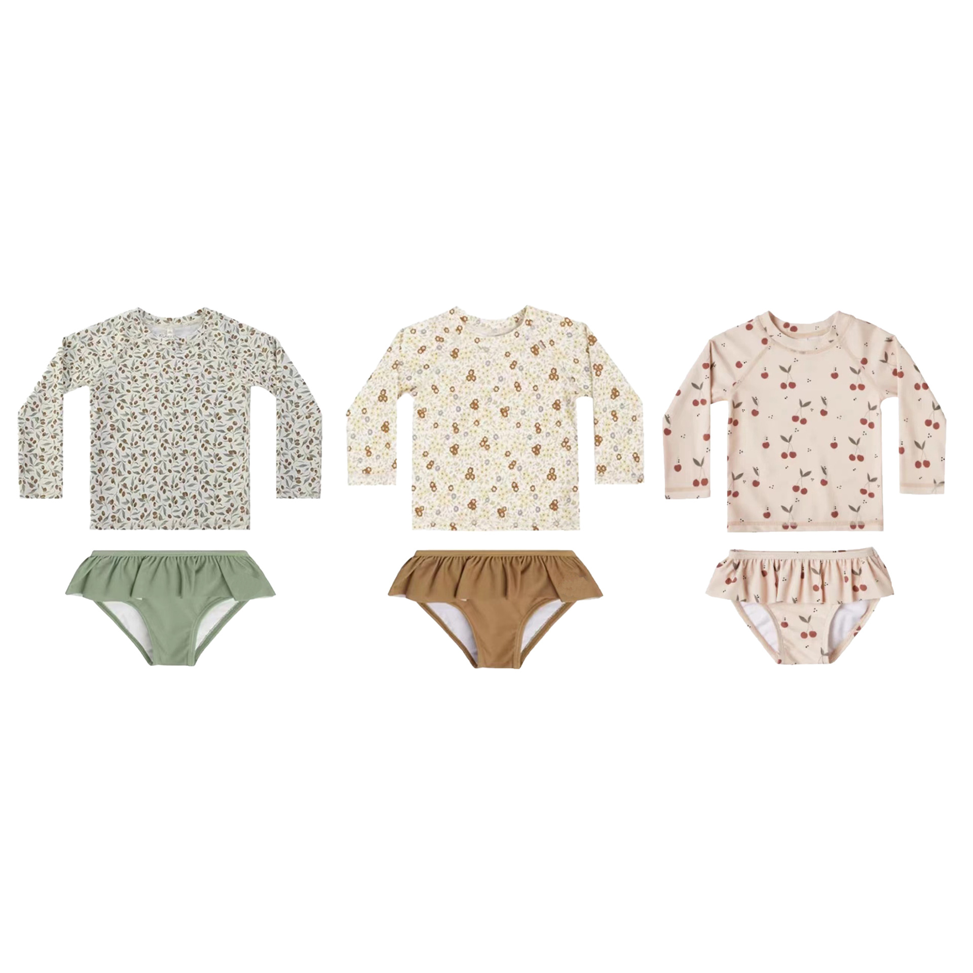Long-sleeve, children's quick dry swimwear, sun protection 5