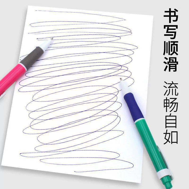 Ballpoint pen for elementary school students, blue coloured pencils for office, bullet, 0.7mm, wholesale