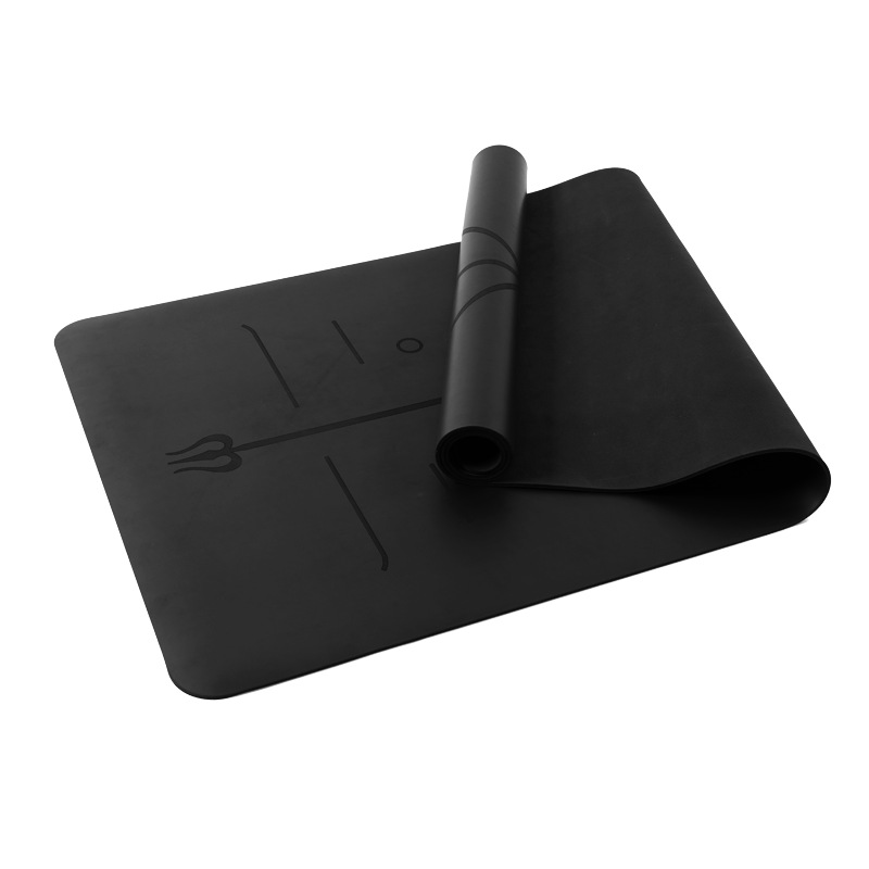 Tapete de yoga de PU+goma para uso doméstico, tapete antideslizante para hombres y mujeres, engrosado, insonorizado, absorbente del sudor, con condiciones y términos.