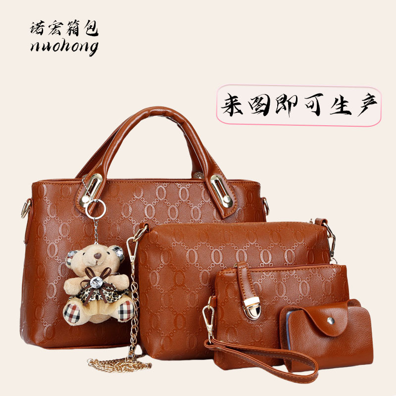 Cross-Border Direct Sales Summer Casual Bag Set with Four Pieces and Accessories, Handbag Design, Export Style, Versatile Cross-Border Direct Sales Summer Casual Bag Set with Four Pieces and Accessories, Handbag Design, Export Style, Versatile