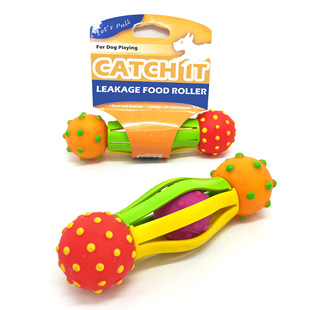 Dog Chewing and Leaking Food Roller Toy Induction Training Dog Molar and Cleaning Toy Educational
