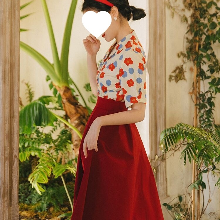 Hong Kong Style Women's Clothing 70S Retro Hong Kong Style Dress 80S Nostalgic Clothing 90S Style Shirt Set