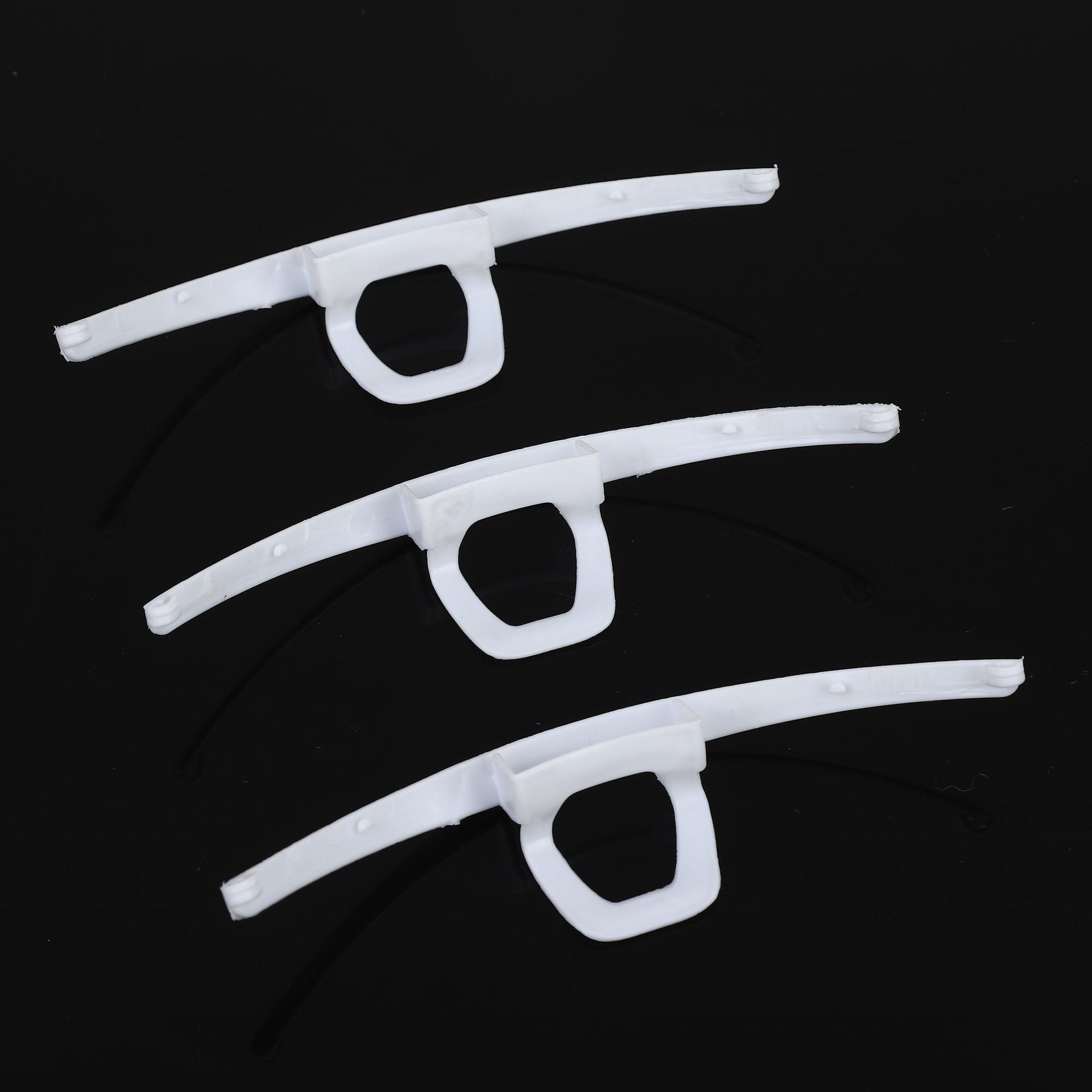 防雾透明口罩下巴拖餐饮微笑厨师面罩食品防唾液加宽白色口罩支架