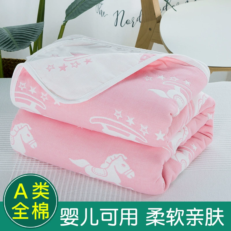 Марлевая хлопковая пеленка, летний детский ватный плед, 100% хлопок