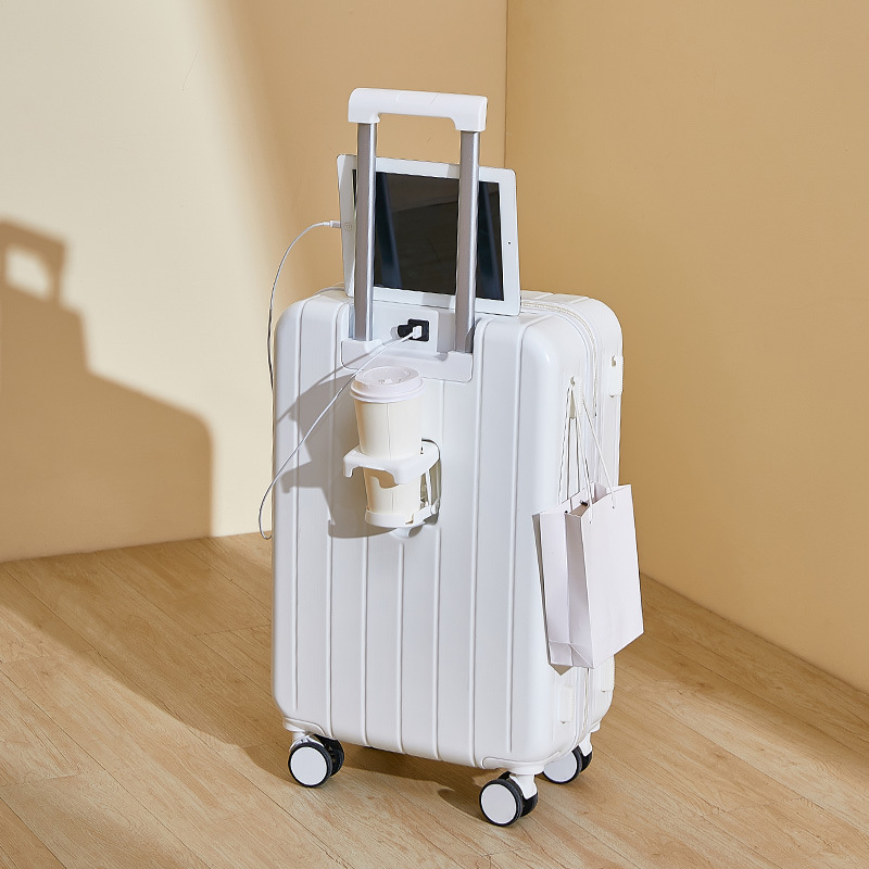 Caja de la carretilla del equipaje para las mujeres 20 pulgadas 2023 nueva carga de gran capacidad 24 de embarque Contraseña de Viaje Funda de cuero para los hombres 26