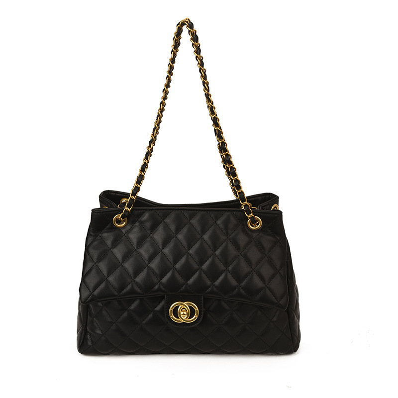 Cross-border nueva cadena de diamante de hombro bolso de mujer alta sensación de lujo ligero gran capacidad ocio viaje bolso de mano image 7