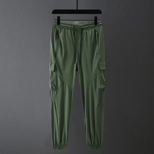 New summer thin outdoor men's pants toe sports pants ice casual pants breathable quick-drying overalls men's pants