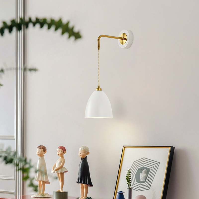 Personalidad simple sala de estar cabecera lámpara de dormitorio pasillo fondo de pared colgante lámpara de pared moderna iluminación fondo creativo