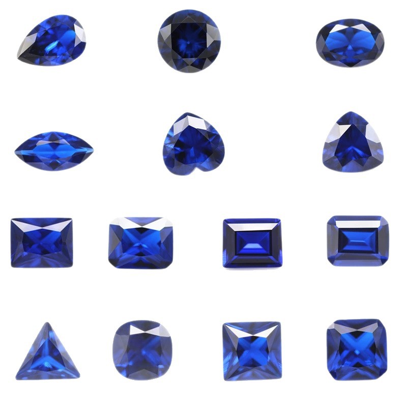 Artificial sapphire royal gemstone