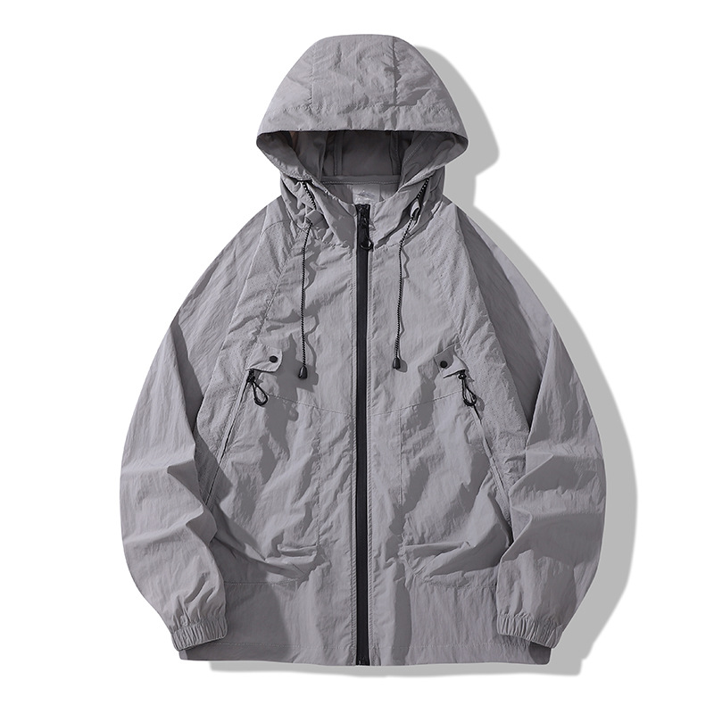 Verano suelto ciclismo pesca ropa de protección solar chaqueta protección UV seda de hielo ropa de protección solar para hombres personalización especial para exteriores
