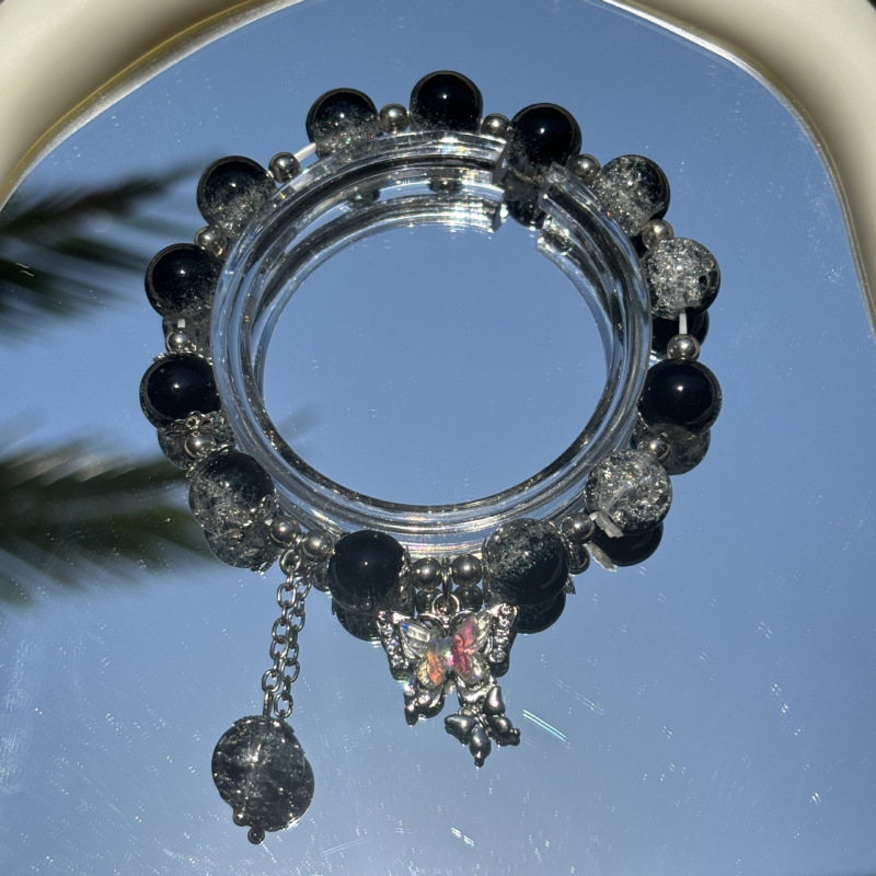 S012-옥부화나비팔찌 [블랙]#SZ273용