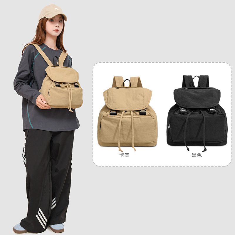 Casual simple mochila de damas, mochila deportiva de acondicionamiento físico, viaje ligero, bolsa de viaje de gran capacidad para mujeres