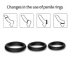 Silicone triple -ring lock refinement luminous man with penis sleeve correction men's masturbation device couple passion toys