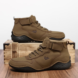 Cross-border Explosions Octopus Men's Shoes Outdoor sneaker High-top Martin Boots Autumn and Winter Men's Casual Short Boots
