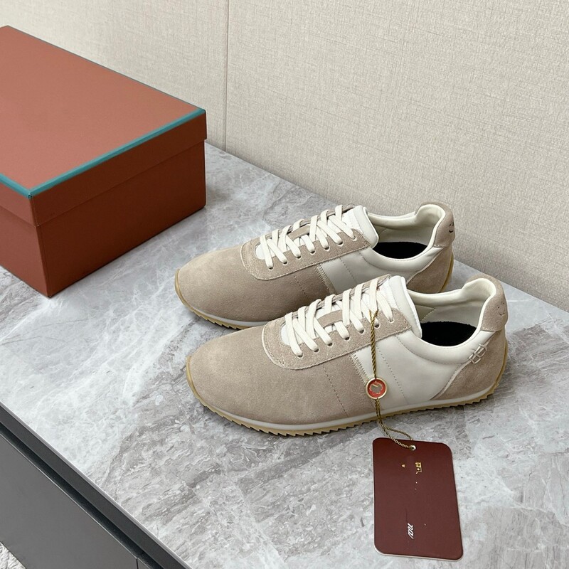 2026 New Model Cowhide Patchwork Low-key Luxury Trendy Fashion Casual Shoes for Men Versatile Sports Commuting Sneakers