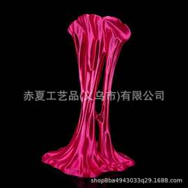 跨境创意流体褶皱耳机架 艺术风桌面耳机收纳摆件